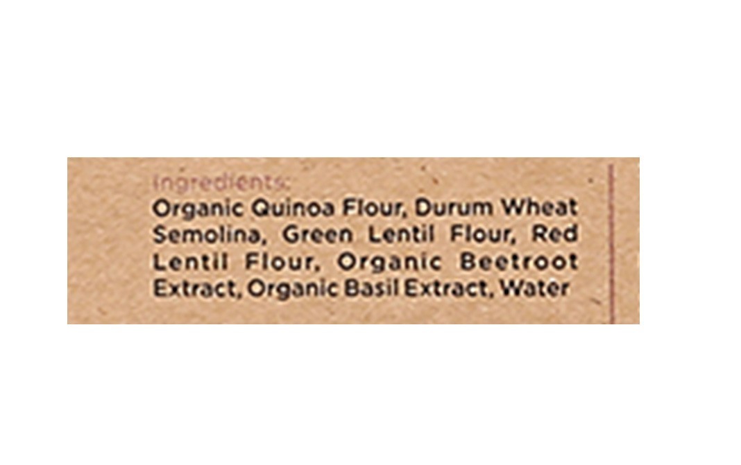 Organic Farmers Co. Quinoa + Lentil + Semolina Pasta   Box  500 grams